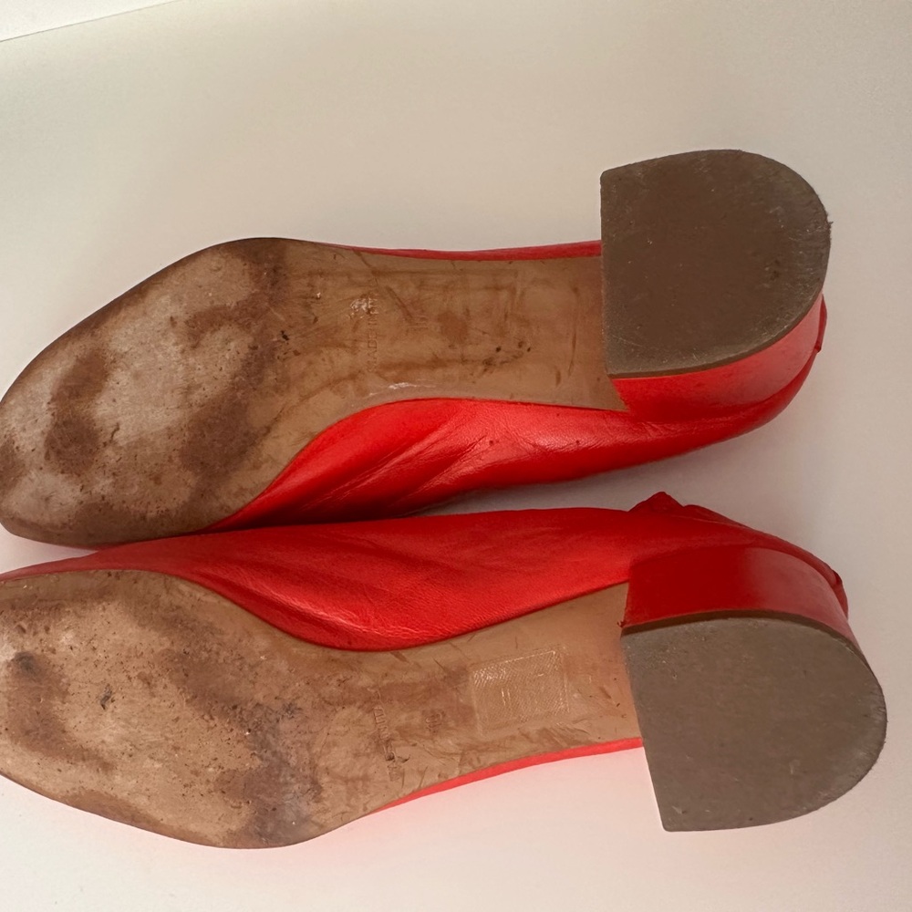 Everlane Leather Red Ballet Slippers - Picture 7 of 7